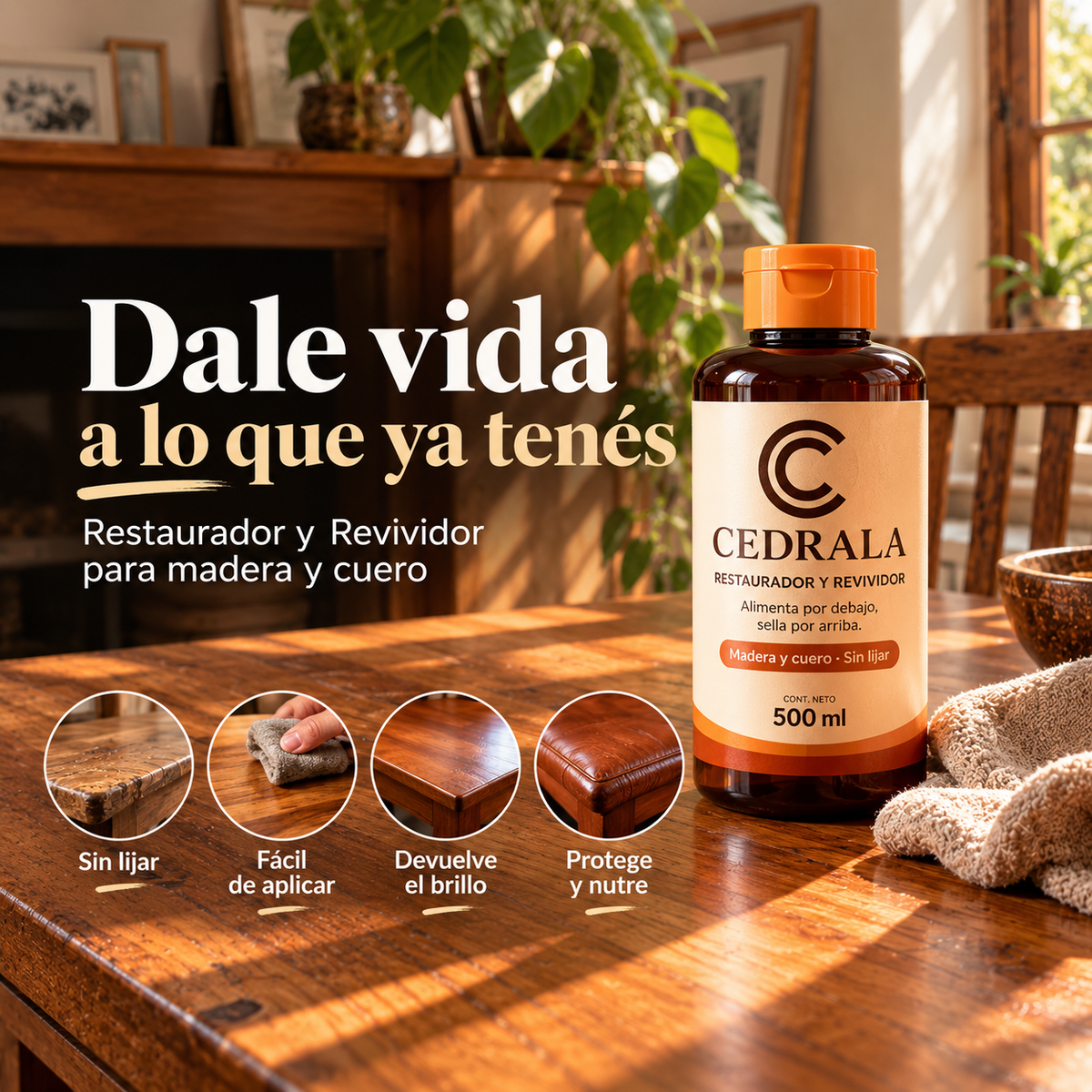 Tu mueble no está sucio. Está reseco.